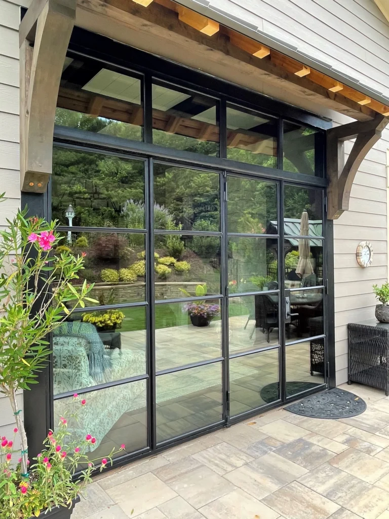 Iron Framing Fabricated by Womack Iron, LLC/Glass Manufactured by EGM